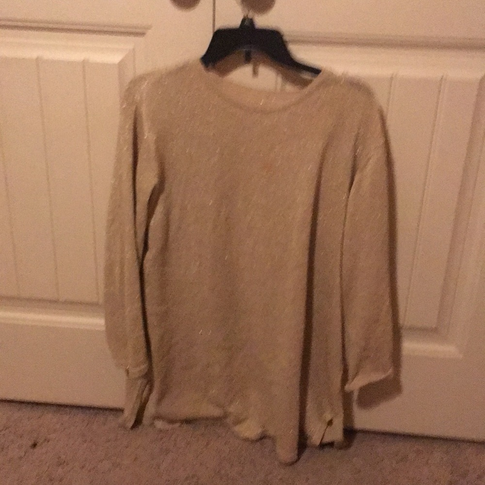 Gold sweater dress